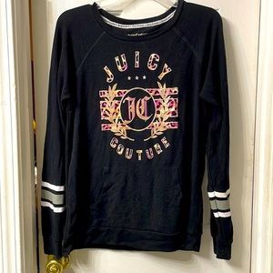 Juicy Couture black sweatshirt size XS excellent condition